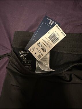 Reebok Black Sweatpants with Drawstring